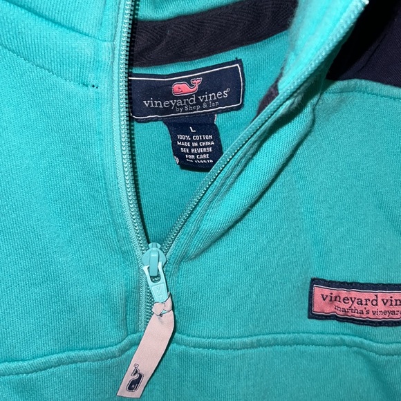 Mens Vineyard Vines seafoam green Shep shirt - Picture 3 of 5